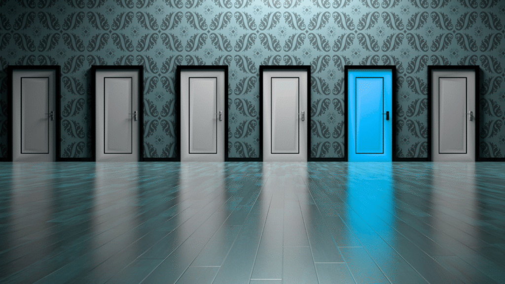 ابواب تمثل باب مميز يوضح ان هذا هو الخيار المناسب