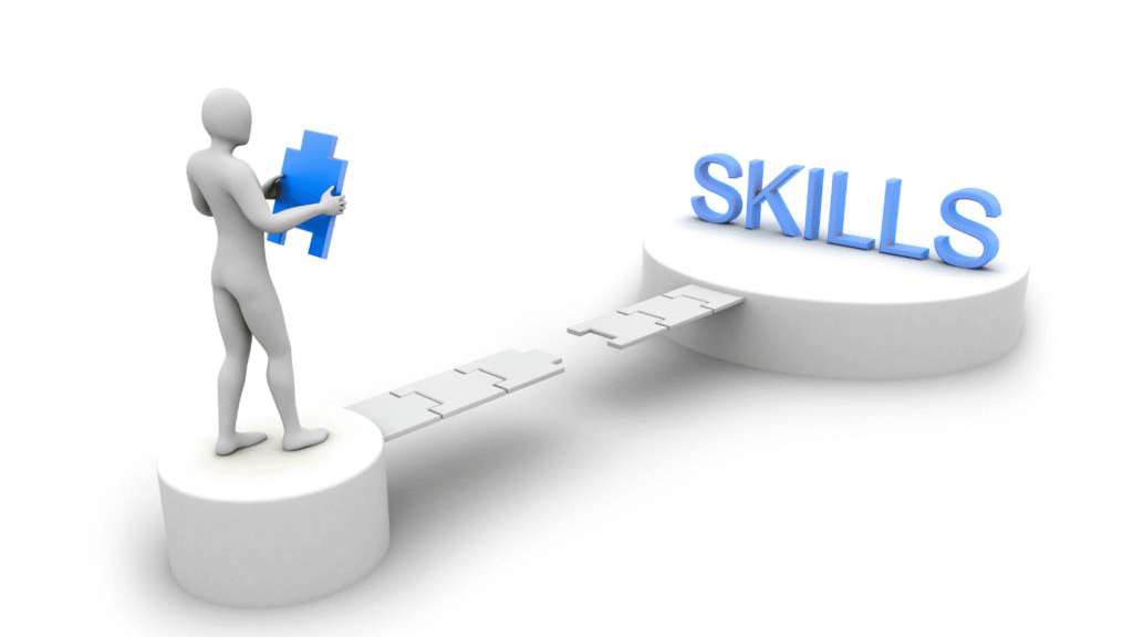 رجل موظف لديه عدة مهارات